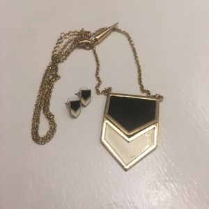 Necklace and earrings